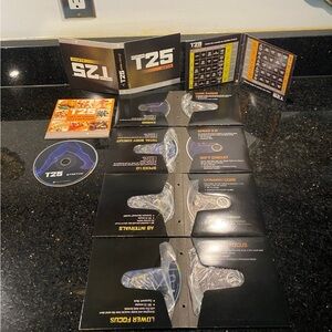 Beachbody Focus T25 Alpha & Beta 8 DVDs Plus Bonus Stretch DVD & Nutrition Guide